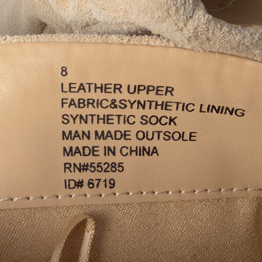 NWOB Brian Atwood Beige Suede Slouch Boots – Size 8 - Picture 5 of 7